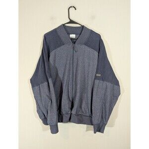 Columbia Womens Navy Full‎ Zip Cropped Sweatshirt Sz 3X Outdoor Hiking Training